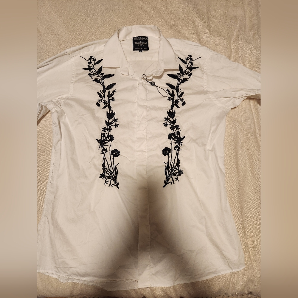 NWOT Barabas Floral Mens Button Up